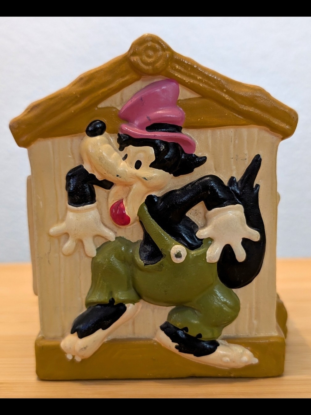 Vintage Disney Bank Fiddler Pig And Big Bad Wolf